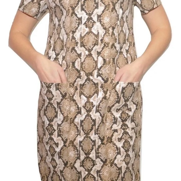 Michael Kors Python Short Sleeve Dress Size: S - Picture 11 of 11